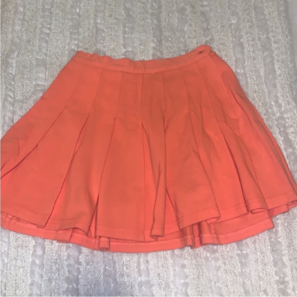 Urban outfitters neon peach tennis skirt